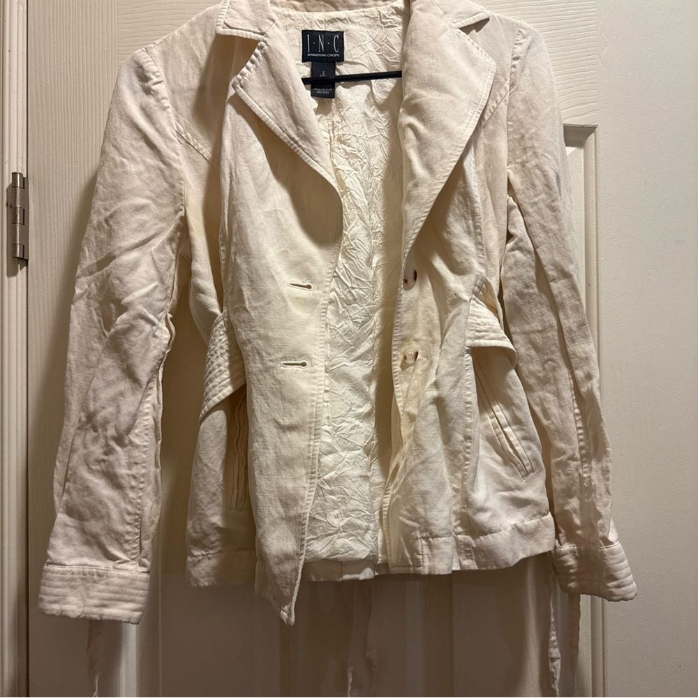 INC International Concepts Women's Cream jacket‎